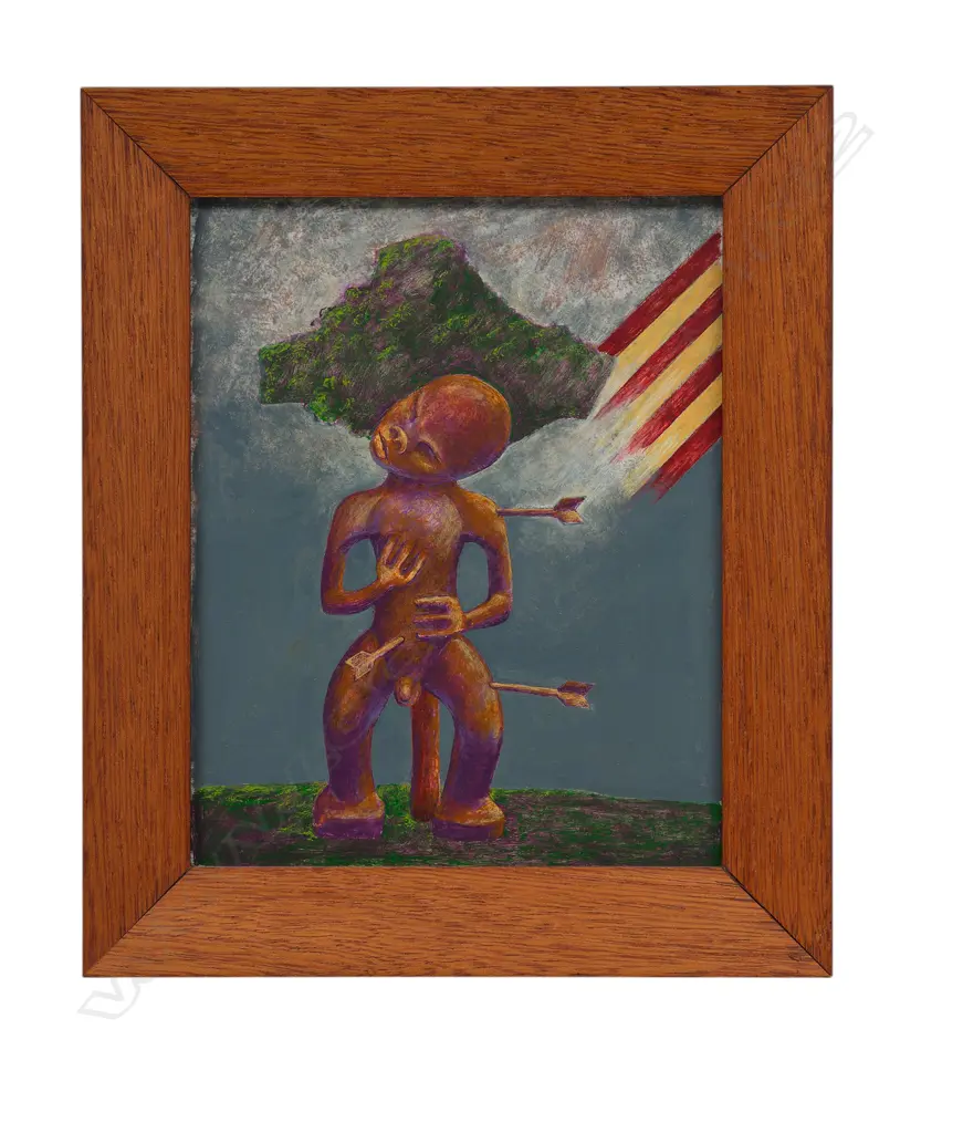 Malcolm Ross (1948-2003) 'Saint Sebastian for Ronald love from Malcolm', Image 1++